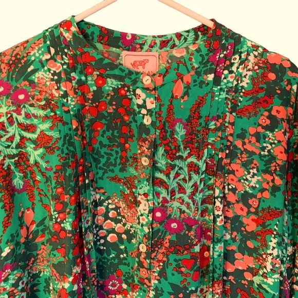 Banjanan Green Floral Blouse - Picture 8 of 11